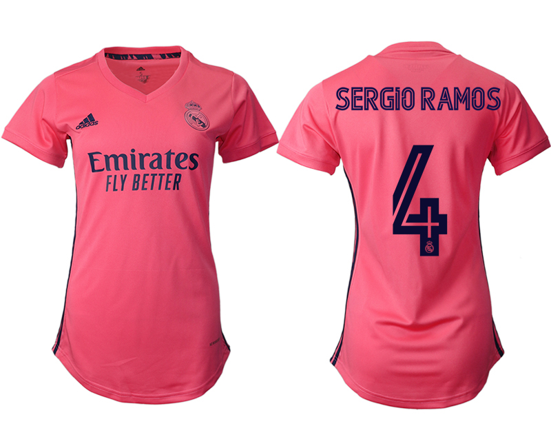 2021 Real Madrid away aaa version women #4 soccer jerseys->women soccer jersey->Women Jersey